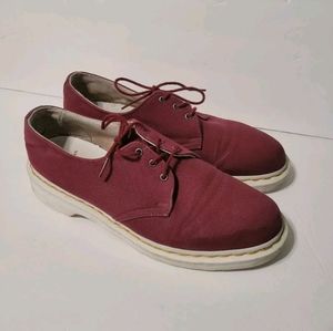 Dr Martens Oxford Maroon Red Flaws